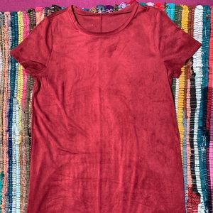 Velvet T shirt dress